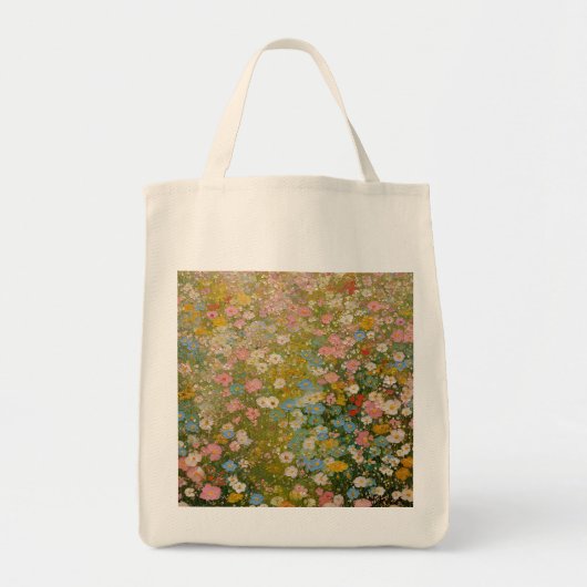 カラフルな野の花の草原 2 トートバッグ (正面)