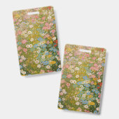 カラフルな野の花の草原 2 バッジ (正面＆裏面)