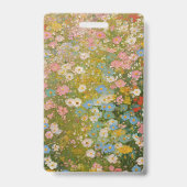 カラフルな野の花の草原 2 バッジ (裏面)