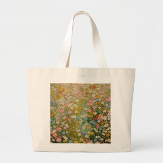 カラフルな野の花の草原 2 ラージトートバッグ