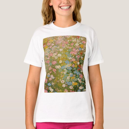 カラフルな野の花の草原 2 Tシャツ (正面)