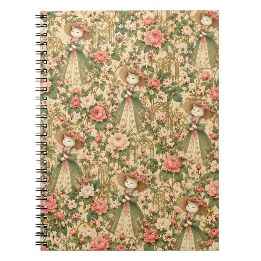 カラフルな野の花の草原 3 ノートブック (正面)