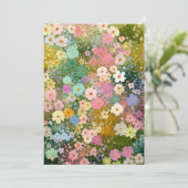 カラフルな野の花の草原 3 招待状 (スタンド正面)