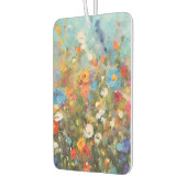 カラフルな野の花畑 カーエアーフレッシュナー (左)