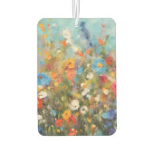 カラフルな野の花畑 カーエアーフレッシュナー (裏面)