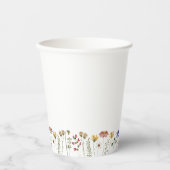 カラフルな野の花 紙コップ (正面)