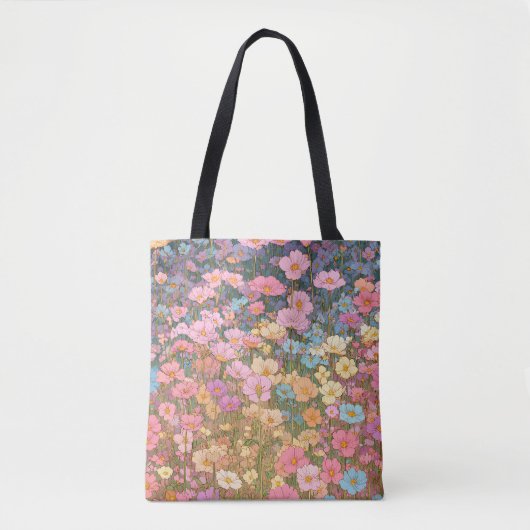 カラフルな野の花 1 トートバッグ (正面)