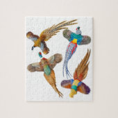 カラフルな野生のキジのパズル ジグソーパズル (縦)