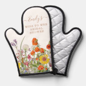 カラフルな野生の花がミス・トゥ・ミセスのブライダルシャワーを彩る 鍋つかみ (正面/裏面)