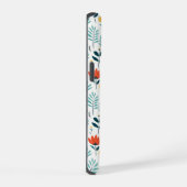 カラフルな野生の花のデザイン iPhone 15ケース (右側面)