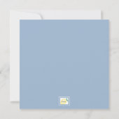 カラフルな野生の花のリース 招待状 (裏面)