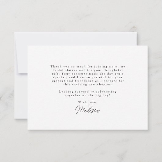 カラフルな野生の花の境界線 サンキューカード (裏面)