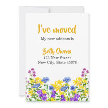 カラフルな野生の花の移動