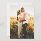 カラフルな野生の花園でのエレガントな結婚式の写真 招待状 (裏面)