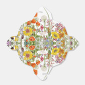 カラフルな野生の花 国 未来の花嫁 フローラル フェイバーボックス (折り畳みなし)