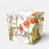 カラフルな野生の花 国 未来の花嫁 フローラル フェイバーボックス (裏面サイド)