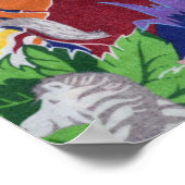 カラフルな野生生物 ポスター (角)