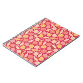 カラフルな野菜パターン ノートブック (左側)