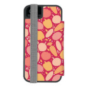 カラフルな野菜パターン INCIPIO iPhoneウォレットケース (フォリオ裏面)