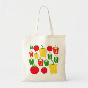 カラフルな野菜 トートバッグ