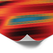 カラフルな量子物理学デザイン ポスター (角)