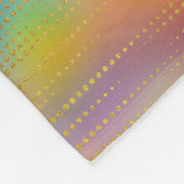 カラフルな金チャクラの構成 フリースブランケット (角)