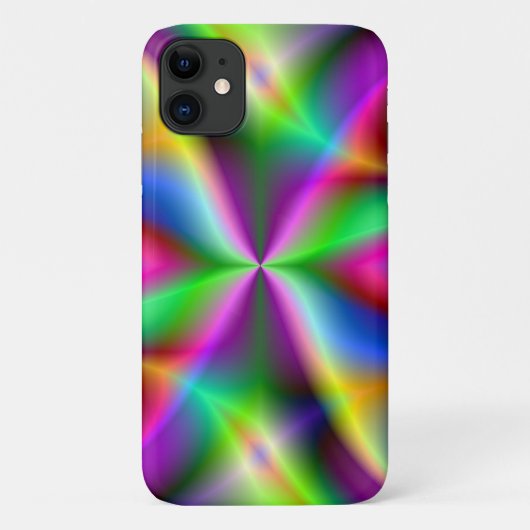 カラフルな金属フラクタルの光沢 Case-Mate iPhoneケース (裏面)