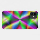 カラフルな金属フラクタルの光沢 Case-Mate iPhoneケース (裏面(横))