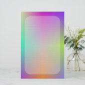 "カラフルな金属"罰金によって並べられる文房具 便箋 (スタンド正面)