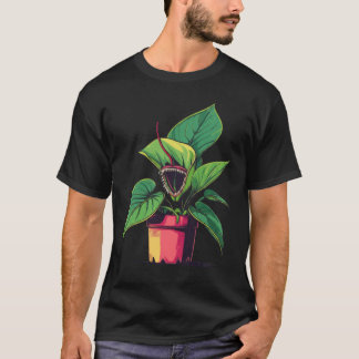 カラフルな鉢植えのポップアート Tシャツ