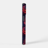 カラフルな銀河パターン iPhone 15ケース (右側面)
