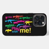 カラフルな銃 iPhoneケース (裏面横)