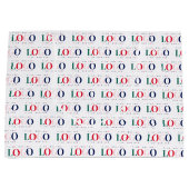 カラフルな長方形ロゴのパターンが繰り返されるビジネス ラージペーパーバッグ (正面)