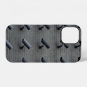 カラフルな防犯カメラ iPhoneケース (裏面横)