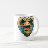 カラフルな陶器 I 美しい陶芸 コーヒーマグカップ (正面右)