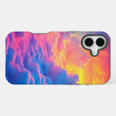 カラフルな雲のスマホケース iPhoneケース (裏面横)