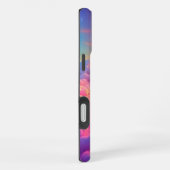 カラフルな雲のスマホケース iPhoneケース (右側面)
