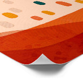 カラフルな雲の子供部屋ポスター かわいいベビールームプリント ポスター (角)