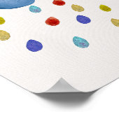 カラフルな雲の子供部屋ポスター 保育園プリント ポスター (角)