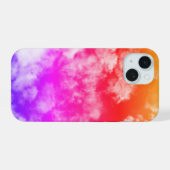 カラフルな雲 - iPhone 15ケース (裏面横)