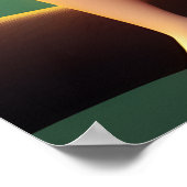 カラフルな青い小精霊の妖精の子供の壁ポスター ポスター (角)