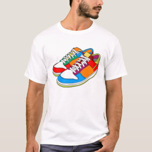 カラフルな靴 Tシャツ
