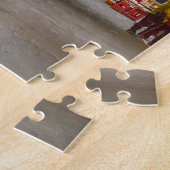 カラフルな韓国の市場 ジグソーパズル (側面)