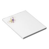 カラフルな音楽の飛沫 ノートパッド (アングル)