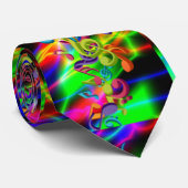カラフルな音楽はネオン明るい背景色に注意します ネクタイ (ロール)