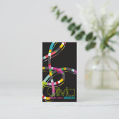 カラフルな音楽は三重のひもの芸術家の芸術の歌に注意します 名刺 (スタンド正面)