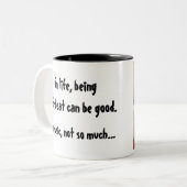 カラフルな音楽は、生命に、型破りで…ある場合もあります ツートーンマグカップ (正面左)