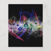 カラフルな音楽スタイル チラシ (正面)