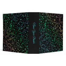 カラフルな音楽ノートおよびクレフ、音符記号パターンつなぎ