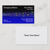 カラフルな音楽ノート 名刺 (正面/裏面)